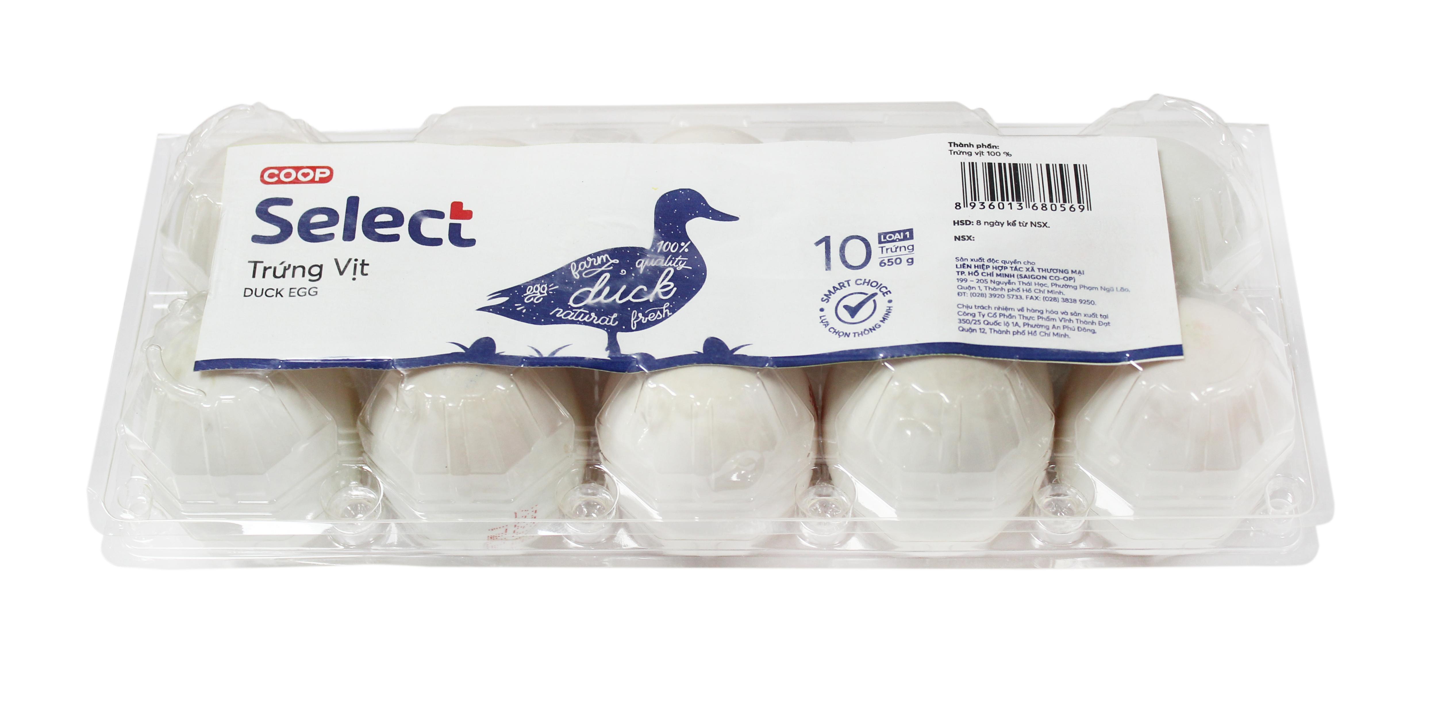 Trứng vịt Co.op Select L1vỉ 10 trứng - 3174982