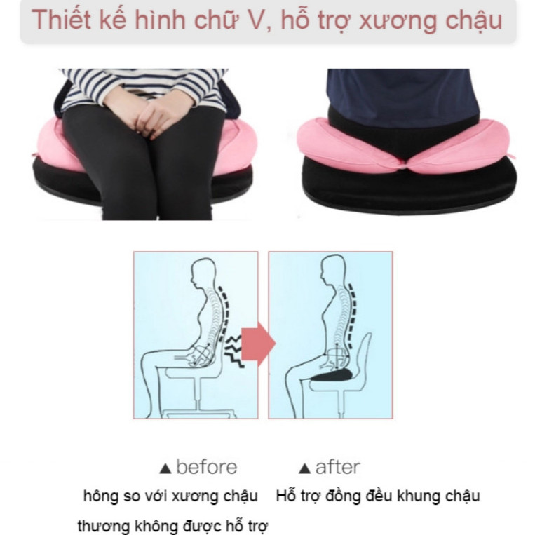 Đệm ngồi êm mông đẹp đa chức năng