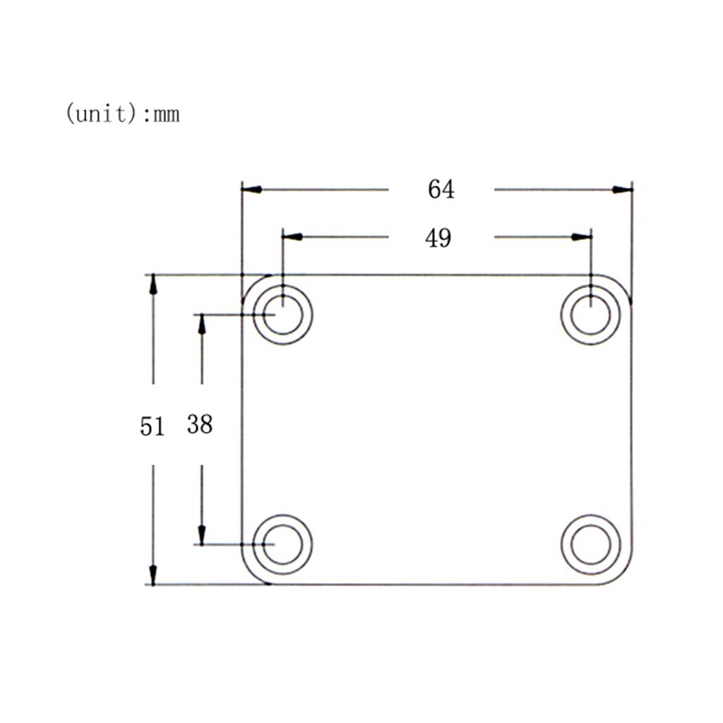 Guitar Bass Điện Cổ Đĩa Cổ Đĩa với Ốc Vít-Đồng Đỏ