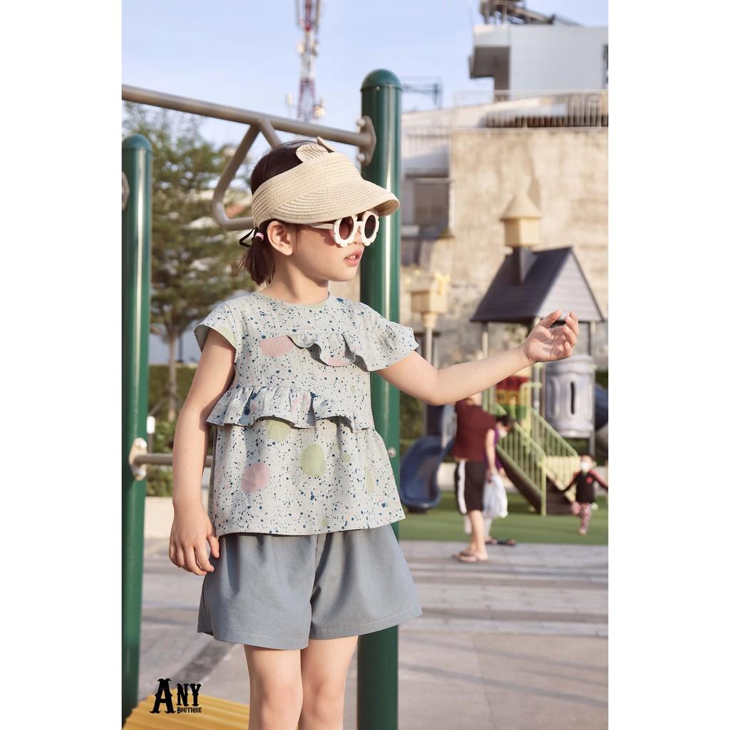 QUẦN SHORT BÉ GÁI ỐNG RỘNG 2 LỚP CHẤT LINEN