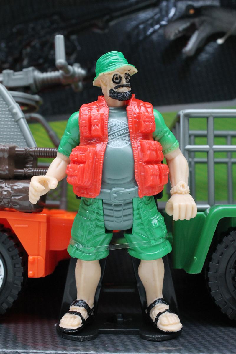 Bộ Đồ Chơi Trung Tâm Nghiên Cứu Khủng Long - Xe Jeep Lớn - Vecto DN7738A