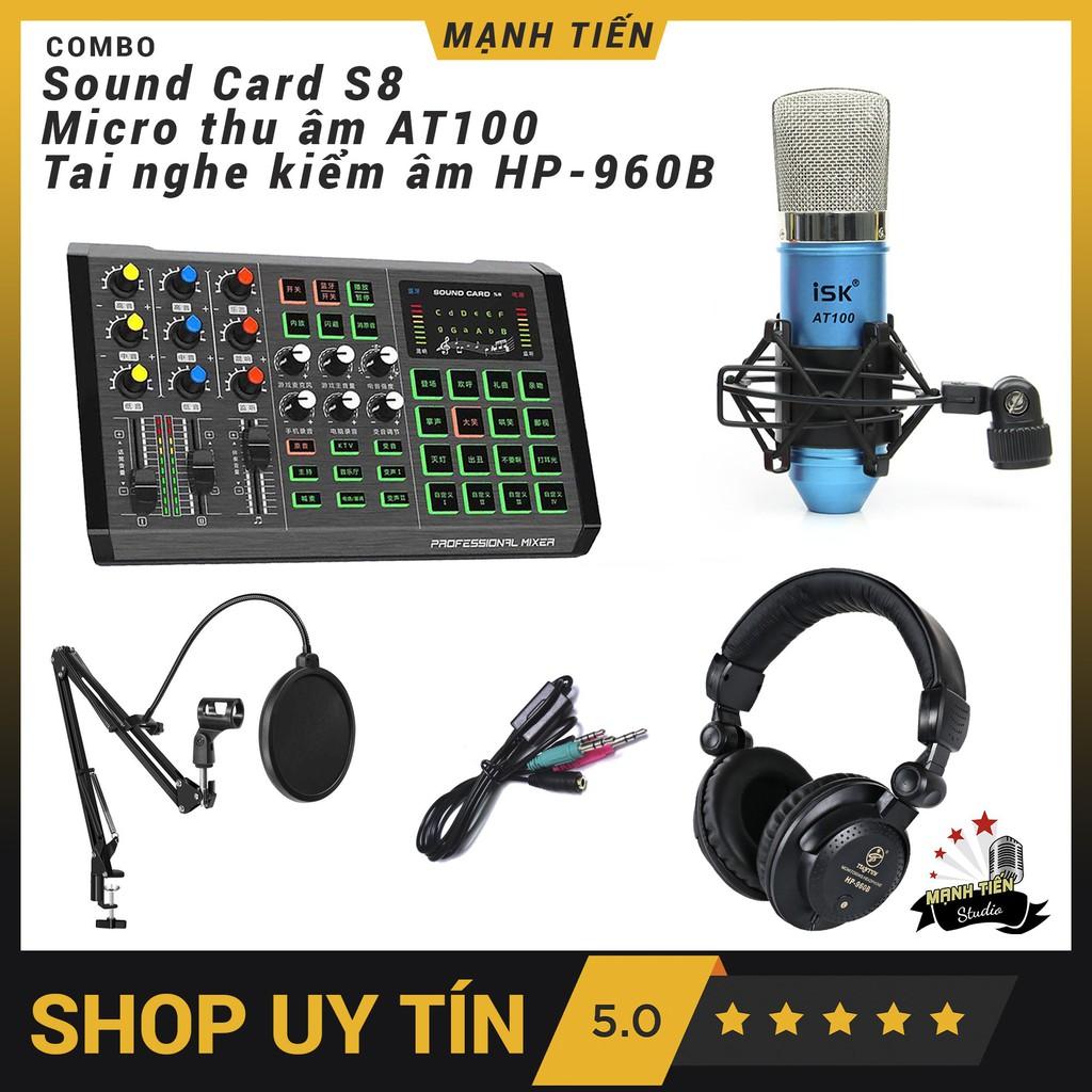 Sound card Thu âm S8 Hát Karaoke Live tream Thu Âm Thế Hệ Mới Kết Nối BluetoothAuto Tune Đẳng Cấp