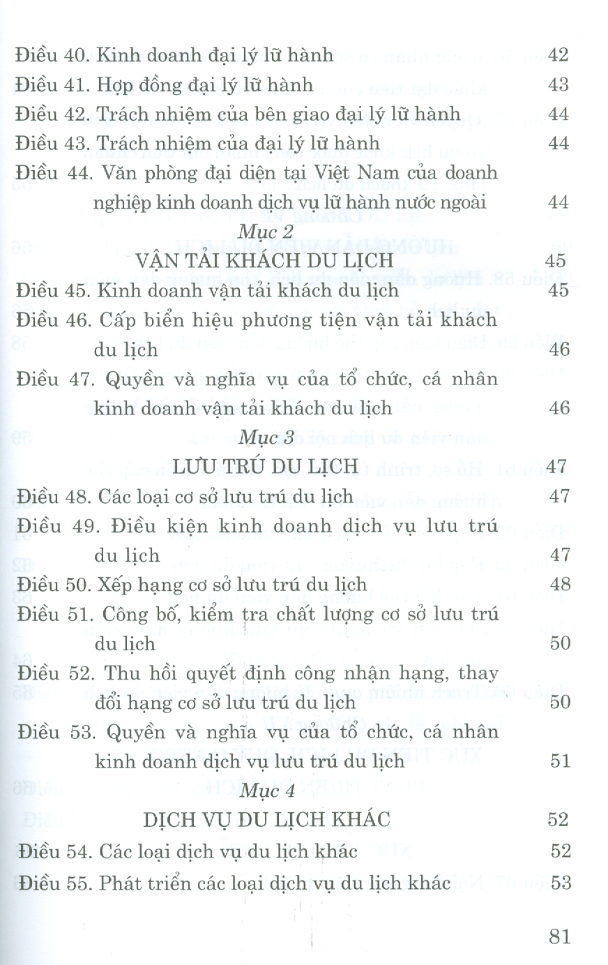 Luật Du Lịch ( Hiện Hành)