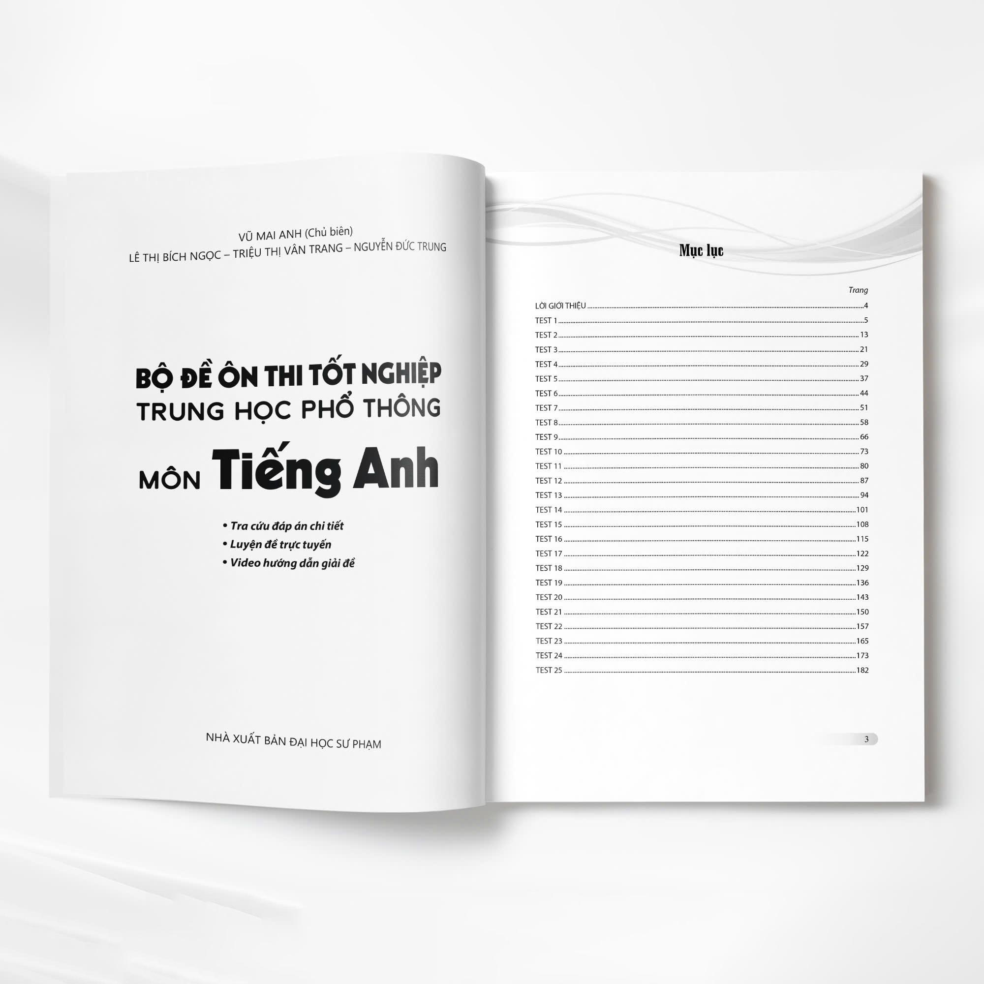Sách - Bộ Đề Ôn Thi Tốt Nghiệp Trung Học Phổ Thông - Môn Tiếng Anh