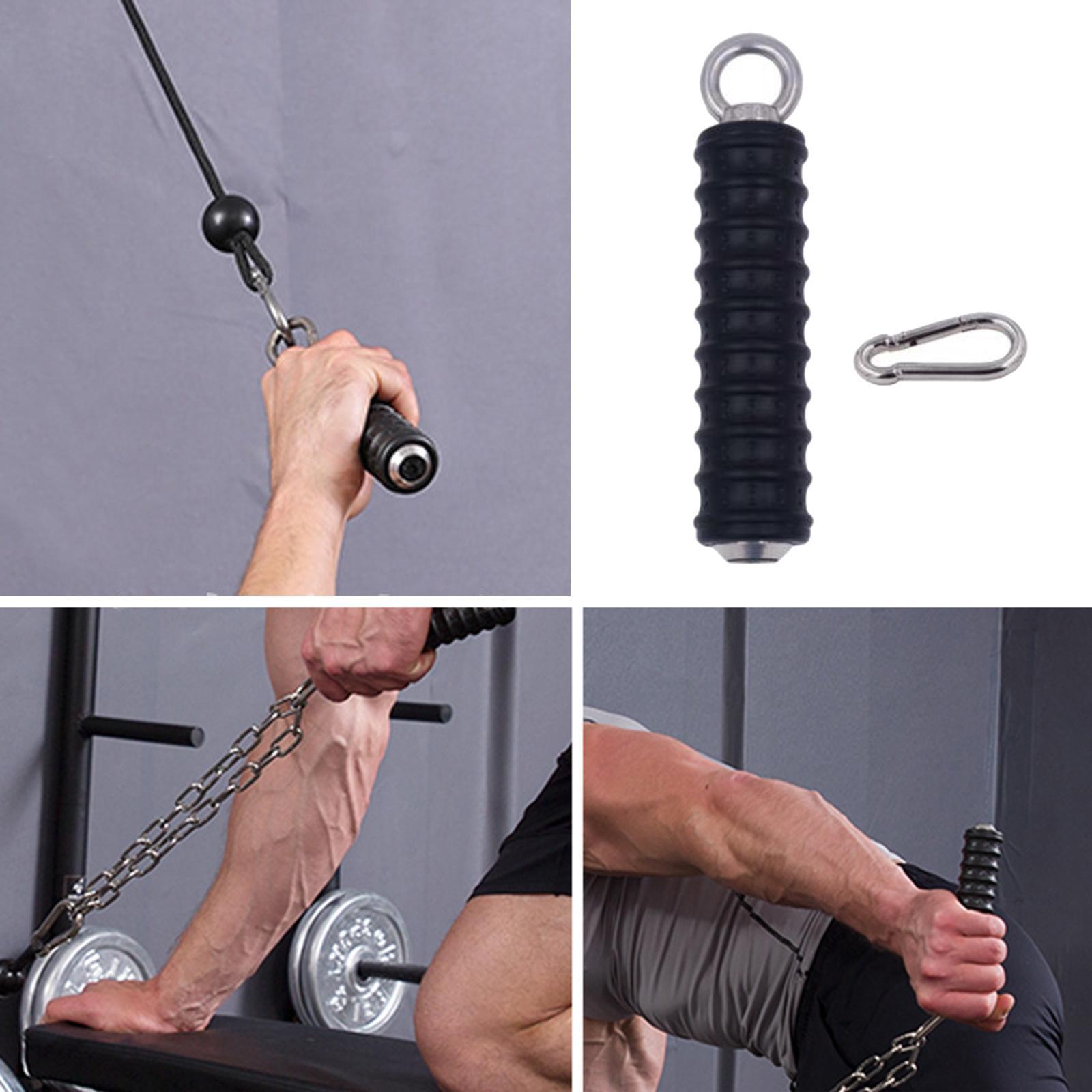 Đẩy xuống một phòng tập thể dục tay cầm cơ tam đầu kéo lên tay cầm tay cho máy cáp đính kèm thiết bị tập thể dục cơ bắp cánh tay