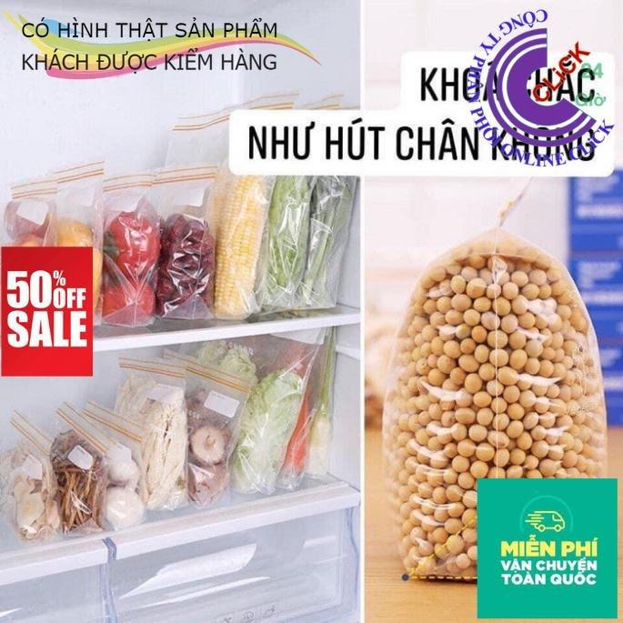 Combo 3 Hộp Túi Zip Đựng Thực Phẩm Đủ 3 Size - Hàng Cao Cấp