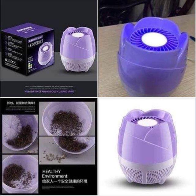 Đèn bắt muỗi bông sen kiêm đèn ngủ thông minh cao cấp