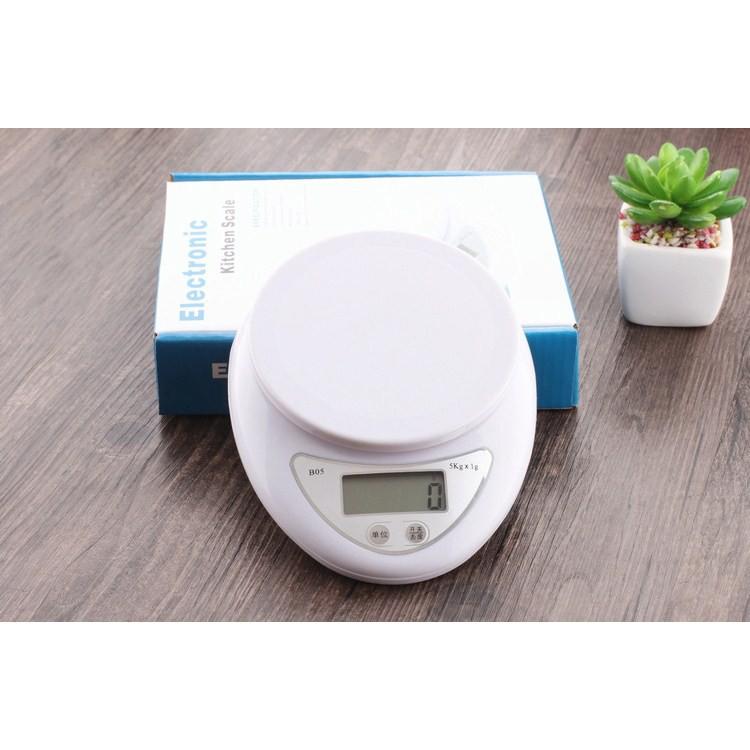 Cân Điện Tử Nhà Bếp Mini Electronic Kitchen Scale Cân Thực Phẩm 5Kg – 1G Kèm Pin