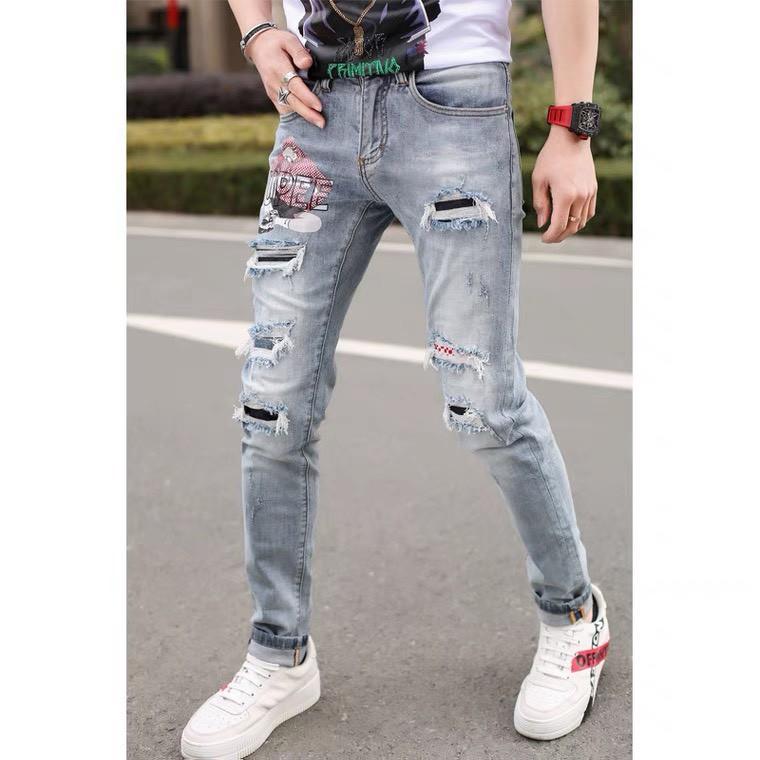 Quần Jean Nam, Quần Bò Nam Cao Cấp Co Giãn Mẫu Mới 2021 Ms017