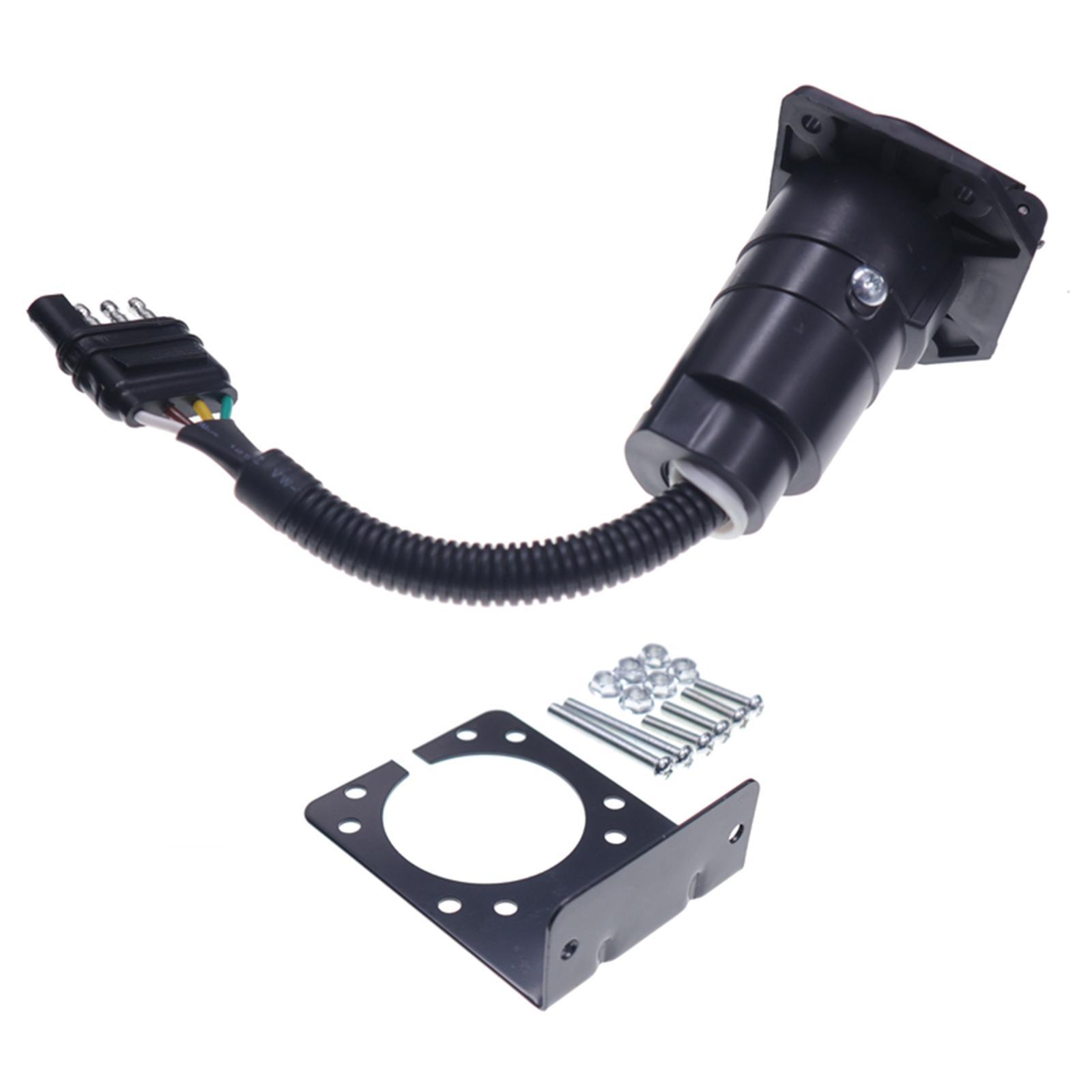 Waterproof Trailer Adapter Plug 4 Pin Pin for Campers Modification