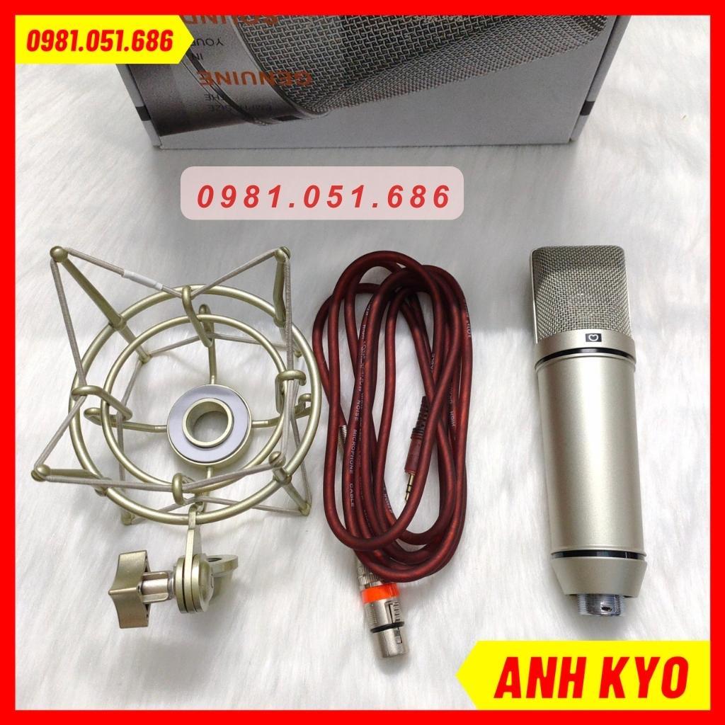 Mic thu âm AQTA U87, MICRO THU ÂM 5V AQ U87-MA, Hát Livestream, Hát Karaoke