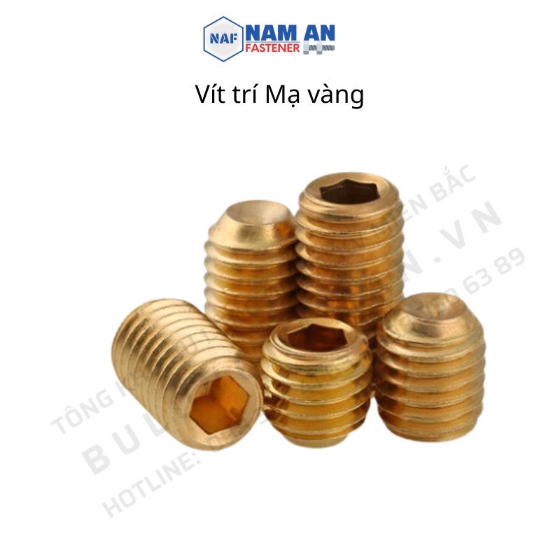 300 con Ốc lục giác chìm không đầu M4, M5, Vít trí, vít cấy Màu Đen, Mạ trắng, Mạ Vàng