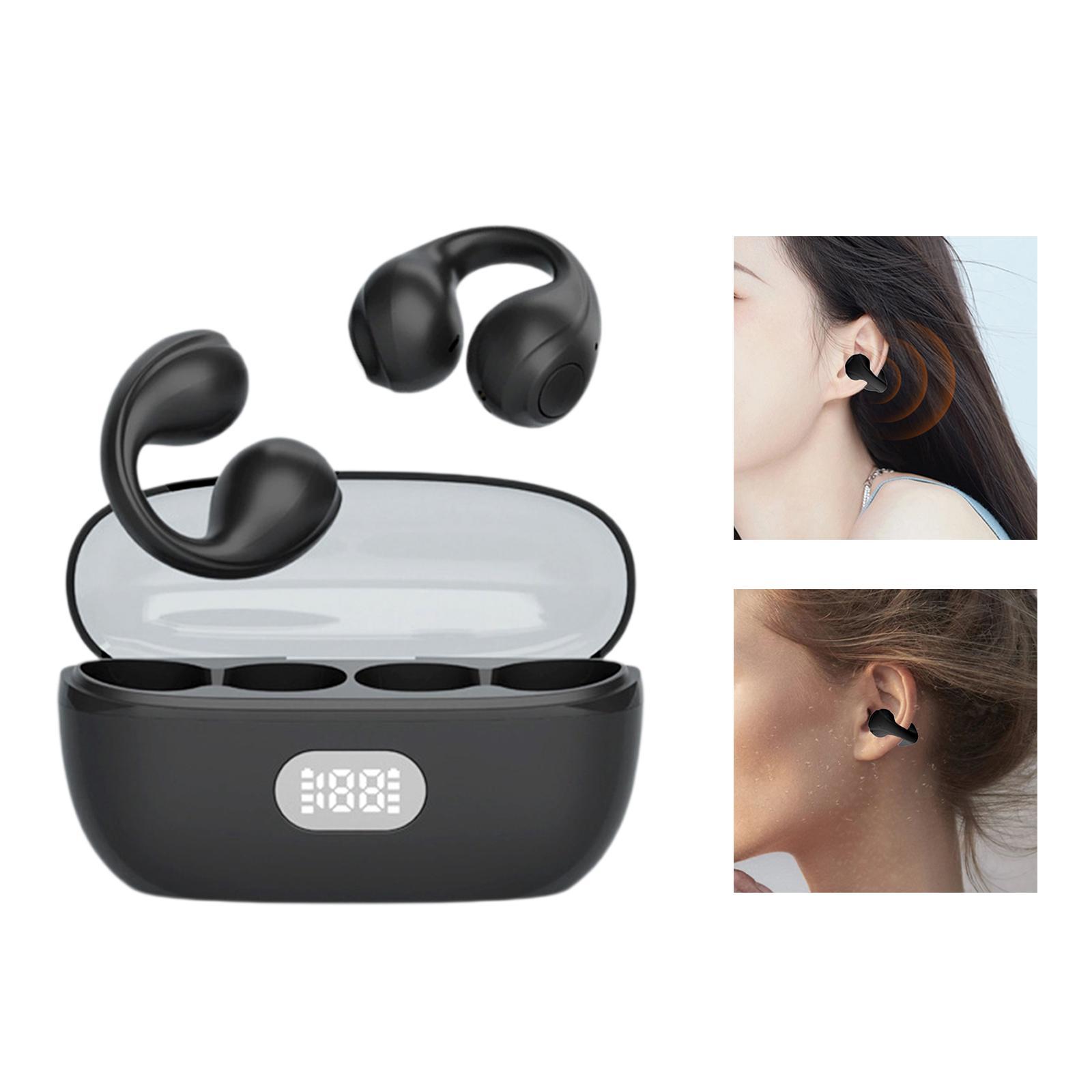 Wireless Clip On Headphones Waterproof with Mic for Running Workout