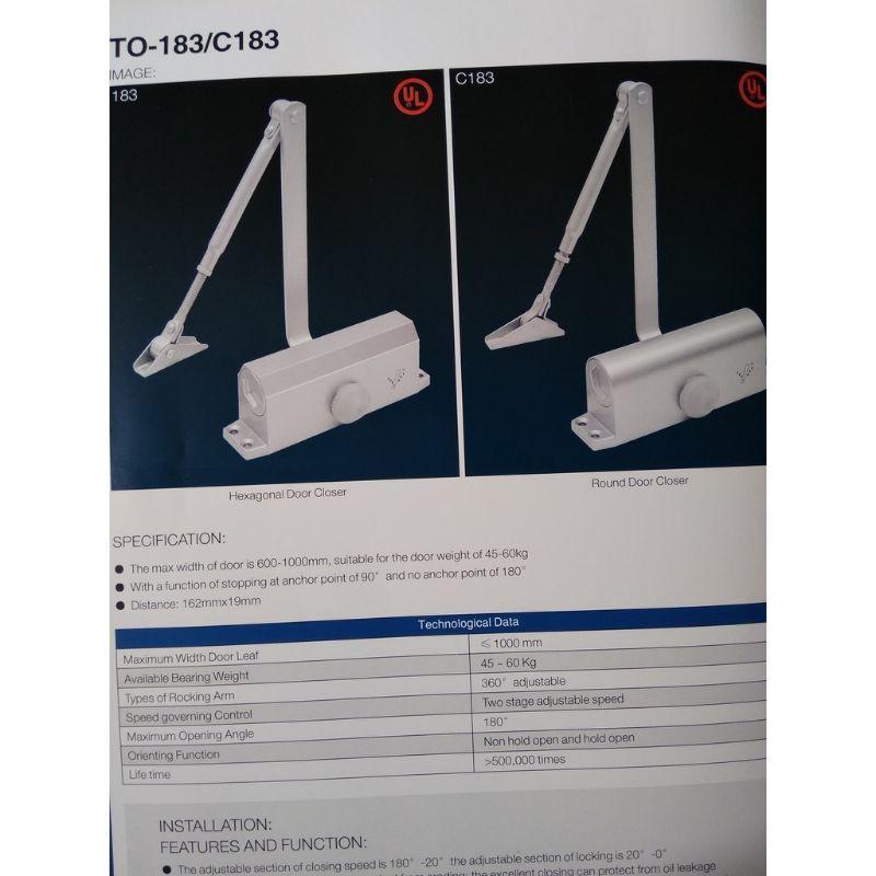 Tay co thủy lực Topone C182 dừng 90 độ tải trọng 45kg