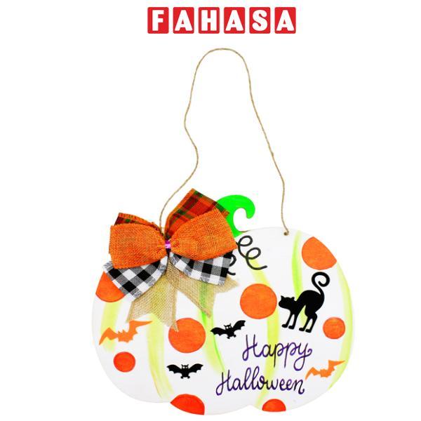 Bảng Gỗ Bí Ngô Đã Trang Trí Halloween - Vinacraft (Mẫu Sản Phẩm Giao Ngẫu Nhiên)