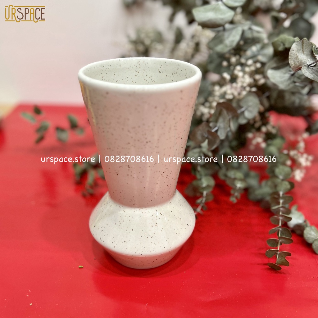 Lọ hoa gốm sứ URSPACE trang trí phòng khách để bàn làm việc
