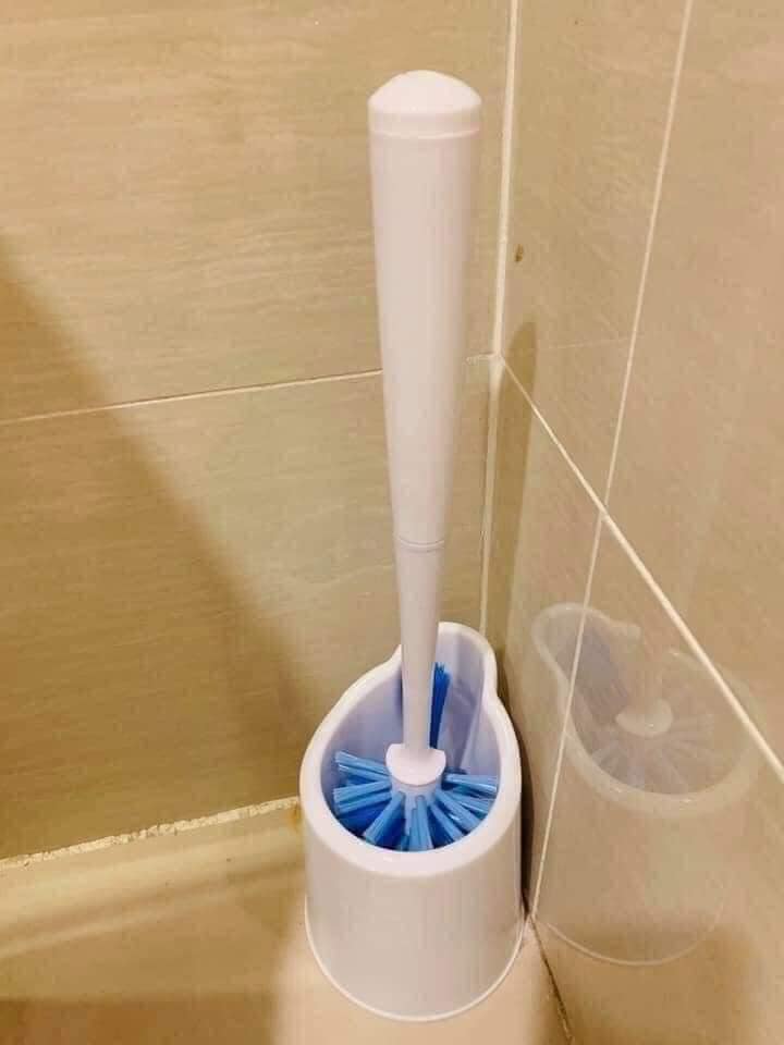 Cọ toilet Vileda gồm khay đựng Hàng chính hãng