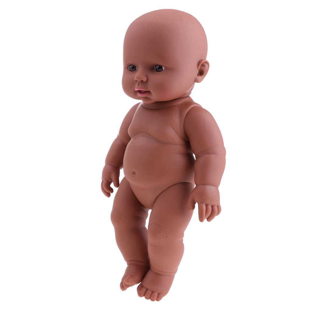 30cm Newborn Silicone Doll Vinyl Reborn Baby Girl Doll Toddler Sleeping Toy
