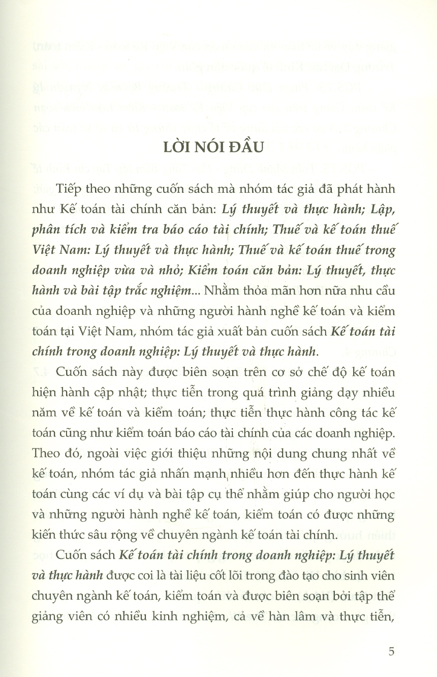 Kế Toán Tài Chính Trong Doanh Nghiệp: Lý Thuyết Và Thực Hành