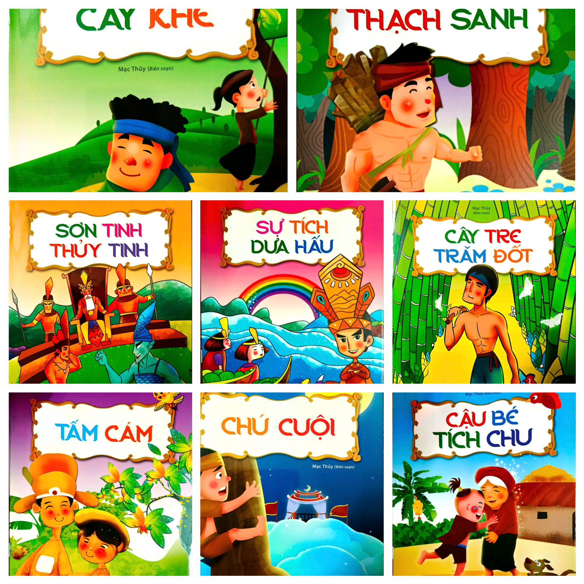 Combo Bộ Truyện Cổ Tích Việt Nam Đặc Sắc - Bộ 8 Cuốn + Tặng Hộp Bút Sáp Màu Ngẫu Nhiên