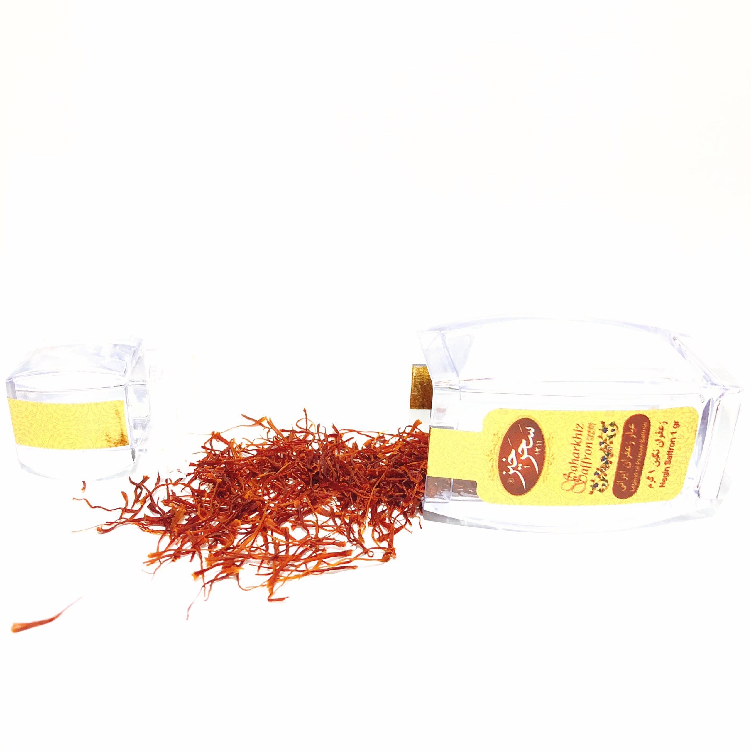 Nhụy hoa nghệ tây Saffron Saharkhiz chính hãng Dòng Super Negin 1gram-Nhập khẩu từ Iran, tặng kèm bình nước thủy tinh cao cấp