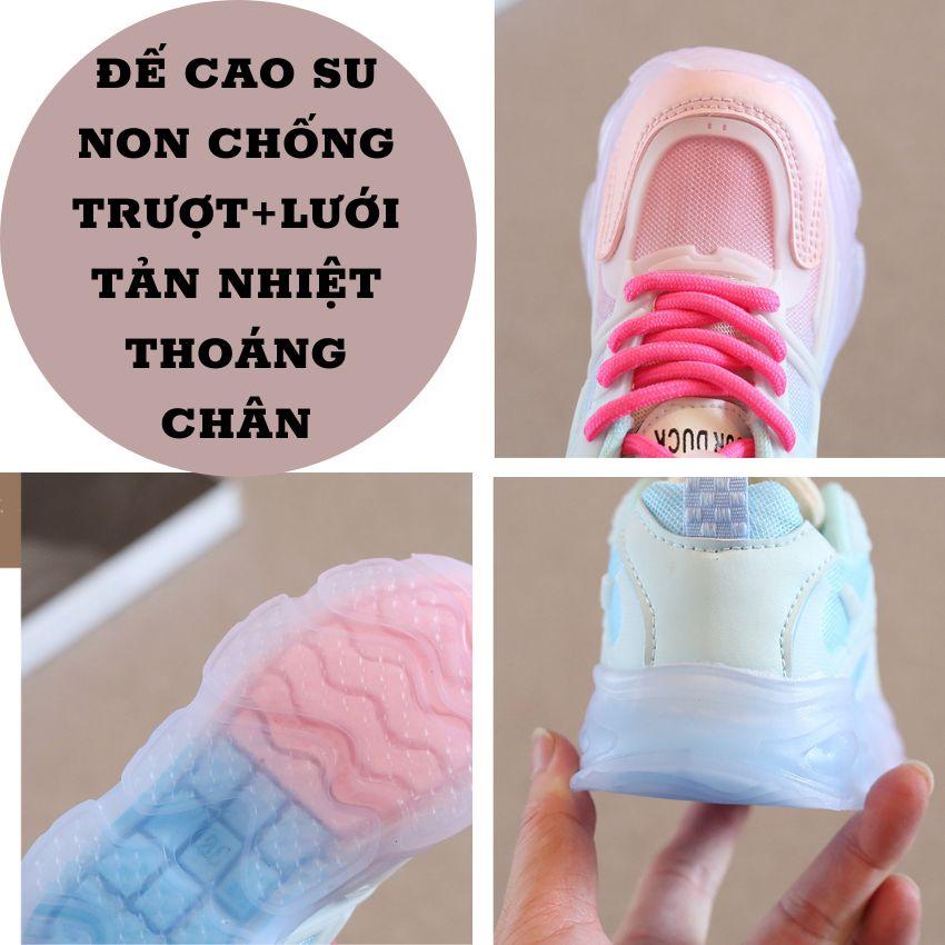 Giày Thể Thao Cho Bé Gái Bé Trai Từ 2-15 Đủ Size Nhiều Màu,Giày Trẻ Em Đế Cao Su Non Êm Chân Chống Trượt Tản Nhiệt GE02