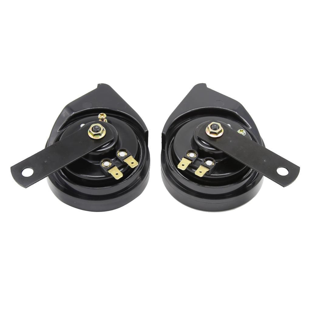 Set of 2 12V Signal Horn Car Horn Air Horn Car Horn Set for Boat Car Truck, 110