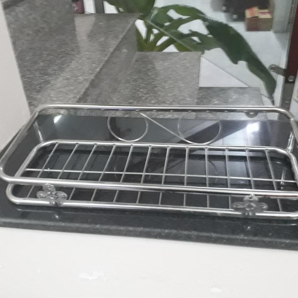 Kệ inox 1 tầng chữ nhật