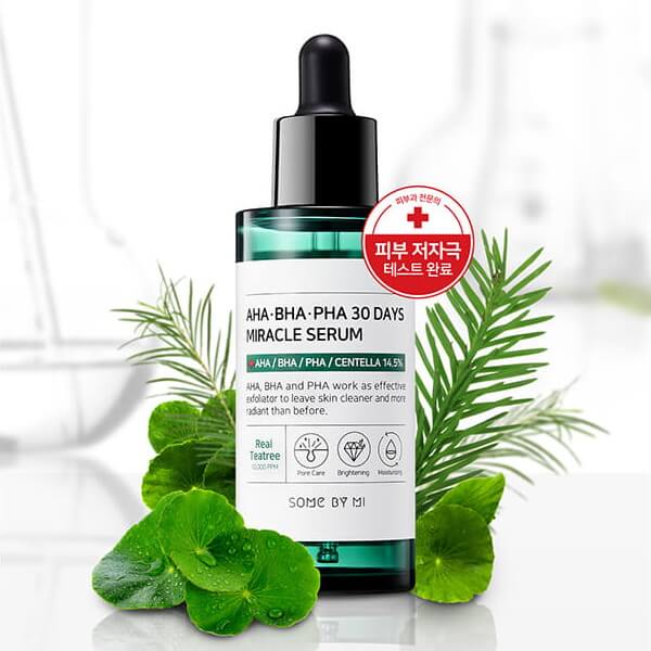 Tinh chất giảm mụn Some By Mi AHA-BHA-PHA 30 Days Miracle Serum 50ml + Tặng Kèm 1 Băng Đô Tai mèo Xinh Xắn ( Màu Ngẫu Nhiên)