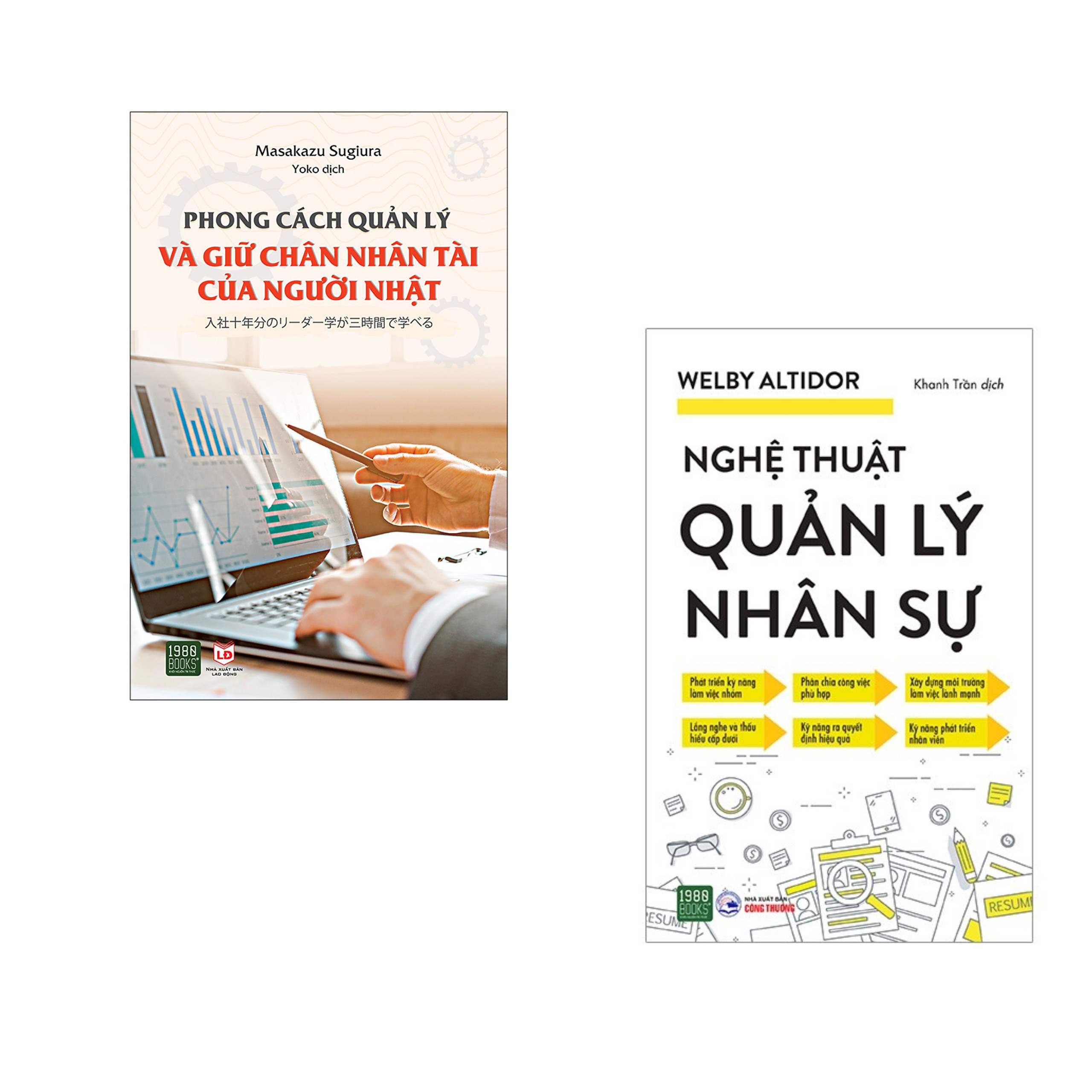 Combo 2Q: Phong Cách Quản Lý Và Giữ Chân Nhân Tài Của Người Nhật+Nghệ Thuật Quản Lý Nhân Sự / Tặng kèm Bookmark Happy Life