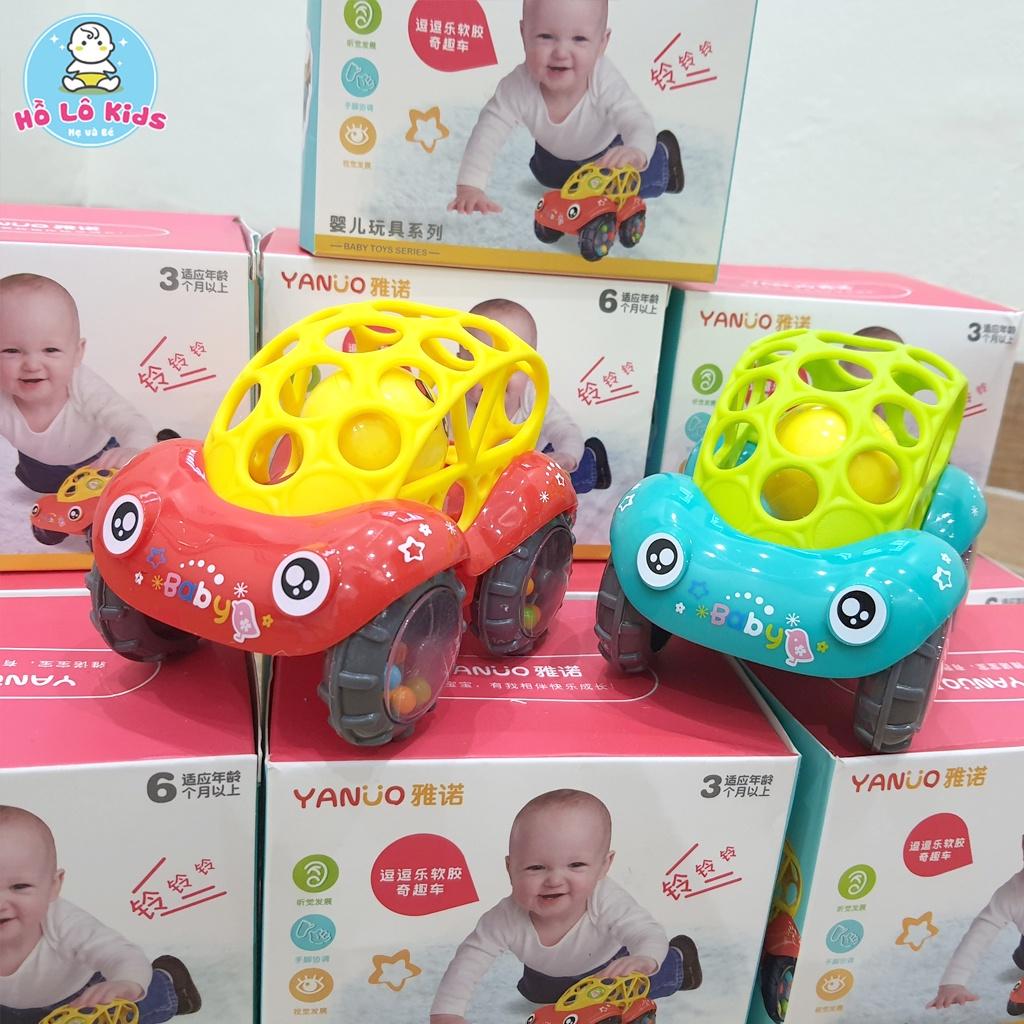 Xúc xắc cho bé đồ chơi lục lạc hình xe hơi nhựa dẻo, có âm thanh vui nhộn Hồ Lô Kids