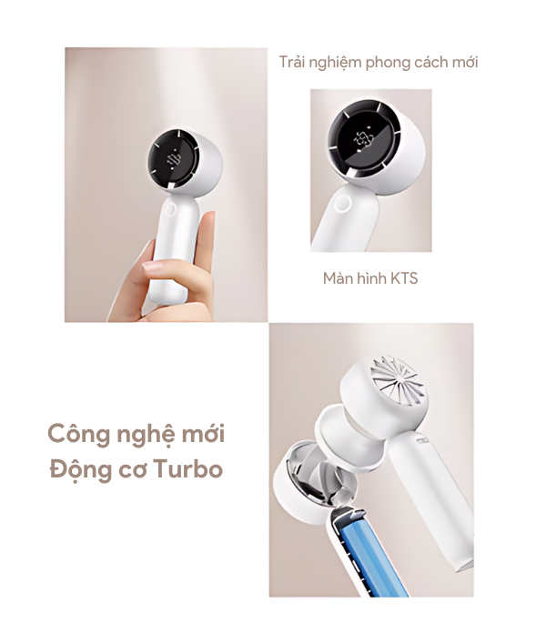 Quạt Cầm Tay Mini SHIMONO SM-HF21 Tốc Độ Siêu Mạnh Tầm Gió Đến 1m2 3000mAh Hoạt Động Liên Tục 7h - Hàng Chính Hãng