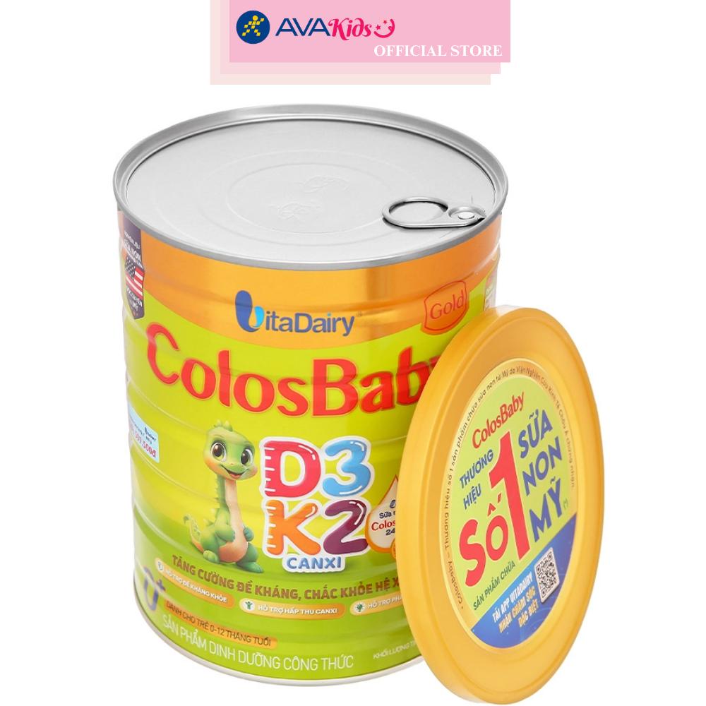 Sữa bột ColosBaby Gold D3K2 0+ (sữa non) 800g (0 - 12 tháng)