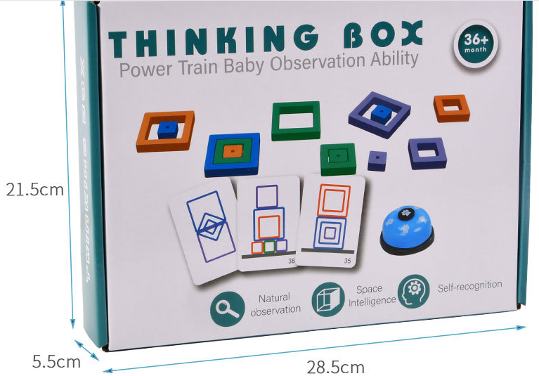 Trò chơi tương tác,đồ chơi gỗ phát triển trí tuệ cho bé,game thinking box rèn tư duy logic cho trẻ từ 3 tuổi-Dochoigiatot