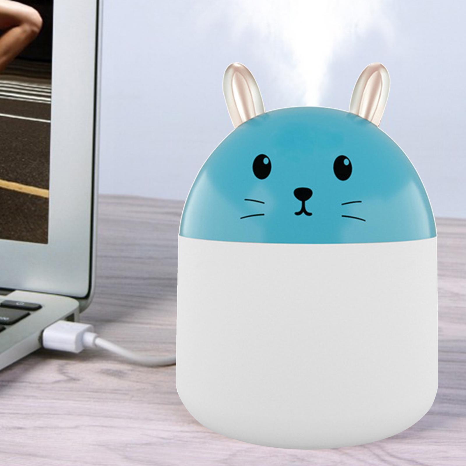 Wireless Humidifier Micro USB W/ 250ml Water Tank w/ Cotton Filter Sticks