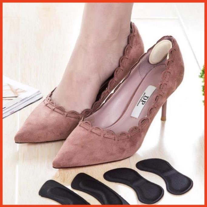 TLG Combo 2 Miếng lót gót giầy hình bướm có keo dán vào giầy 21165 - kaki