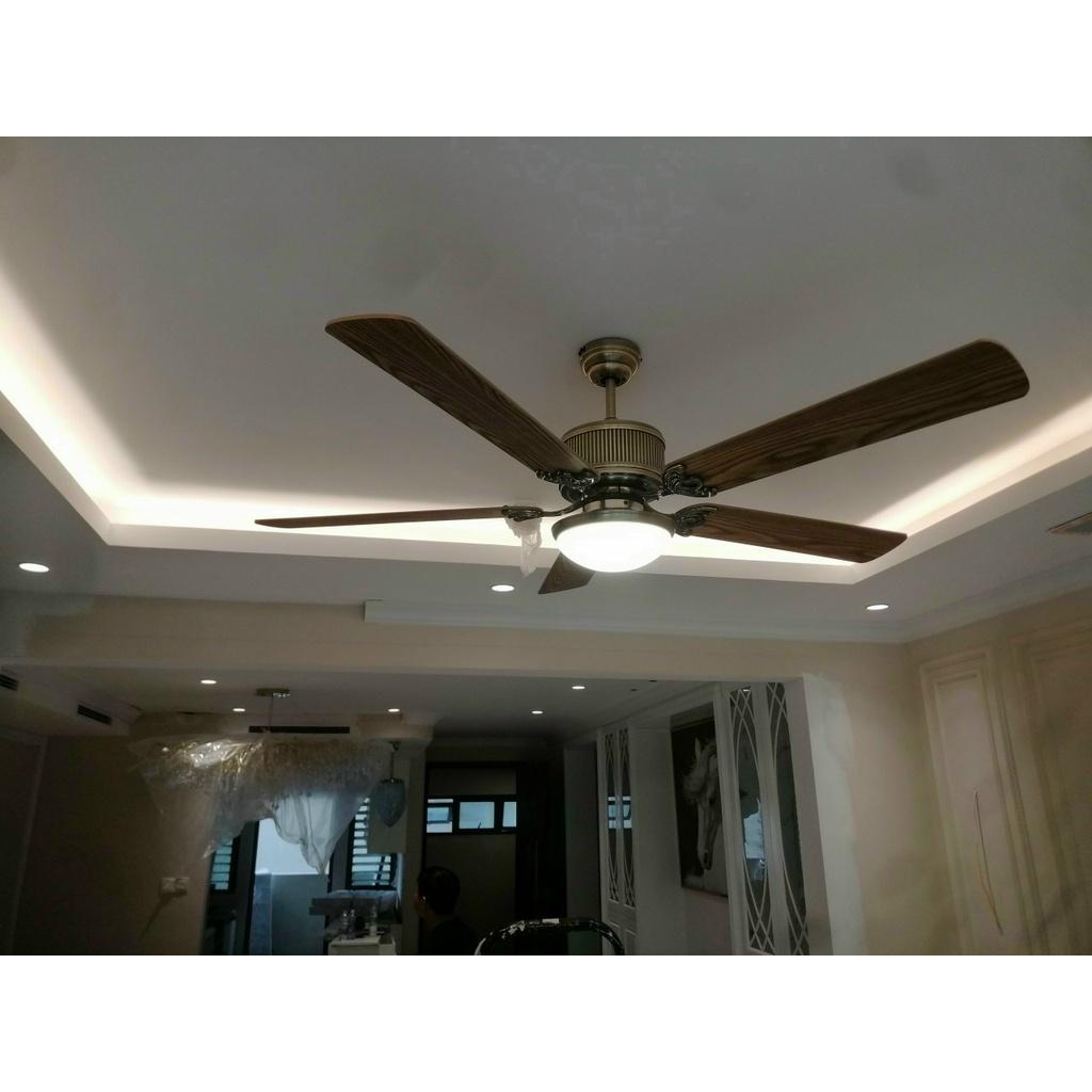 Quạt Trần Đèn 5 Cánh - Đèn Led 3 Chế Độ - KNQ61