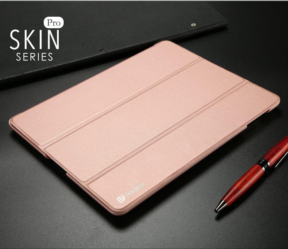 Bao da chính hãng Dux Ducis Skin Pro Series cho iPad 4/ iPad 3/ iPad 2 - Vàng hồng