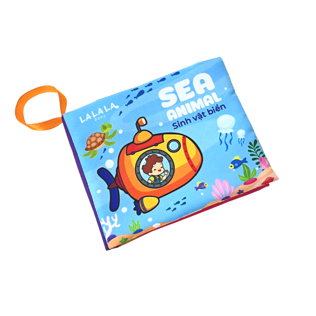 Sách Vải Lalala Baby Kích Thích Thị Giác Cho Bé Sơ Sinh 0 Đến 12 Tháng