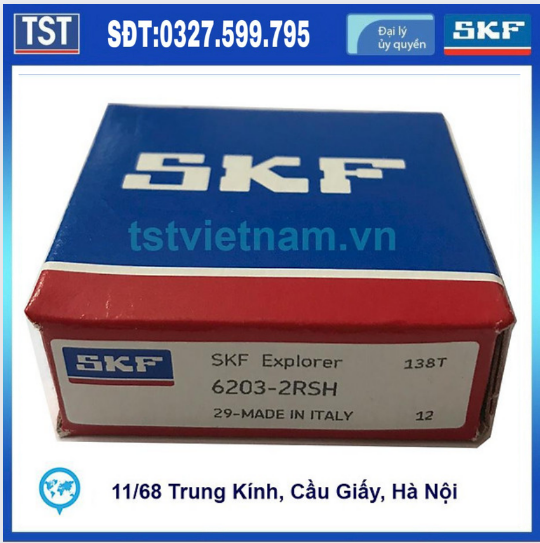 Vòng bi bạc đạn SKF 6203-2RSH