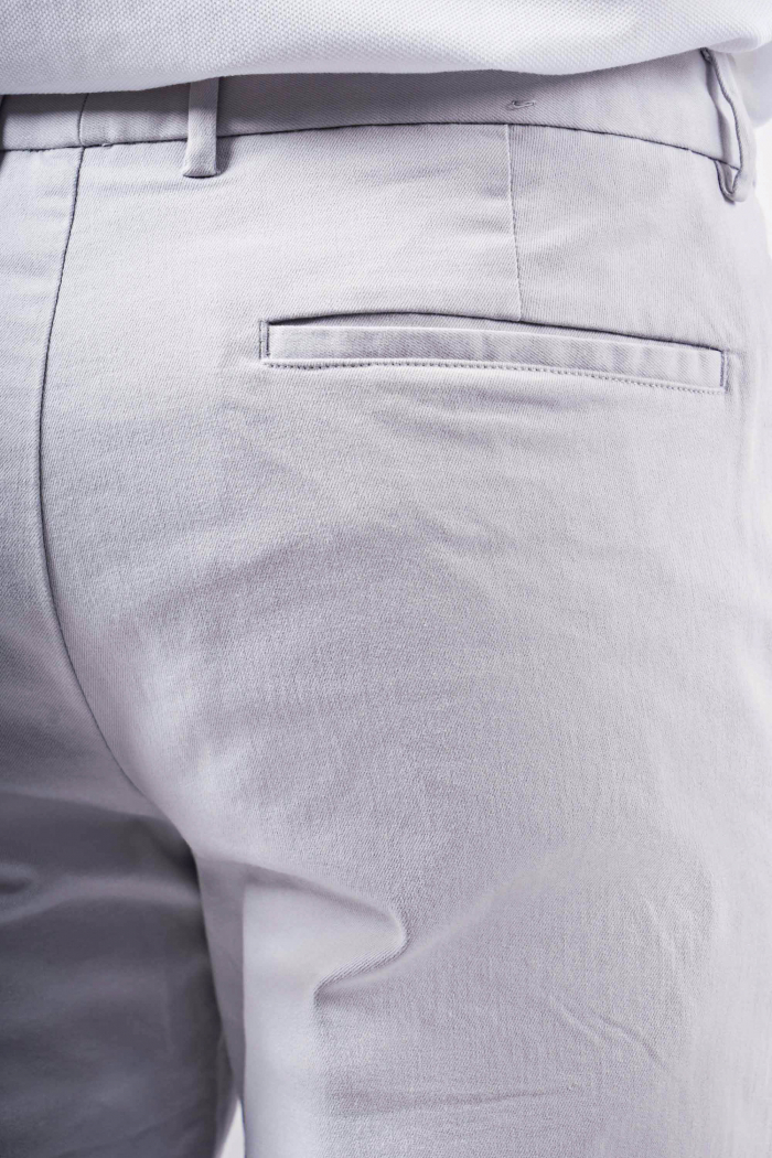 QUẦN KAKI ROUTINE VẢI TWILL FORM SLIM MÀU XÁM - 10F22PCA001 | LASTORE MENSWEAR