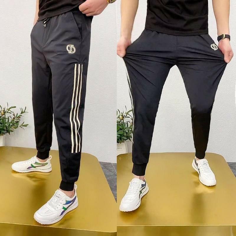 Quần jogger nam thể thao phối 3 sọc - quần dài nam thu đông