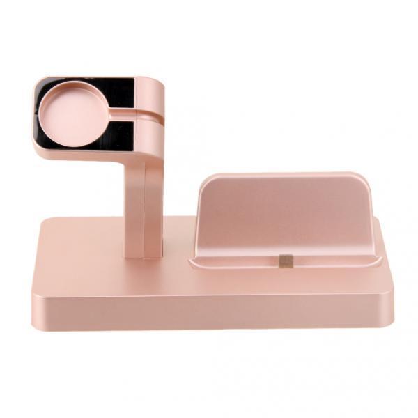 2x 2 in 1 Charging Dock Station Holder Stand For iWatch iPhone Charger