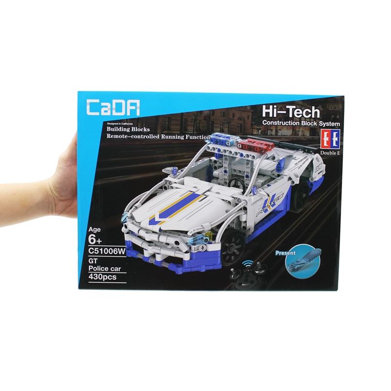 Đồ Chơi Lắp Ráp Xe Cảnh Sát Điều Khiển GT Police Car - CaDA C51002W (430 Mảnh Ghép)