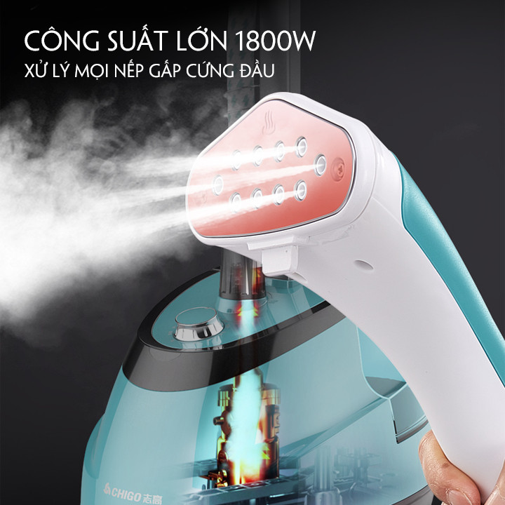 Bàn Là Hơi Nước - Bàn Ủi Hơi Nước Đa Năng. Công Suất 1800W - Giao màu ngẫu nhiên.