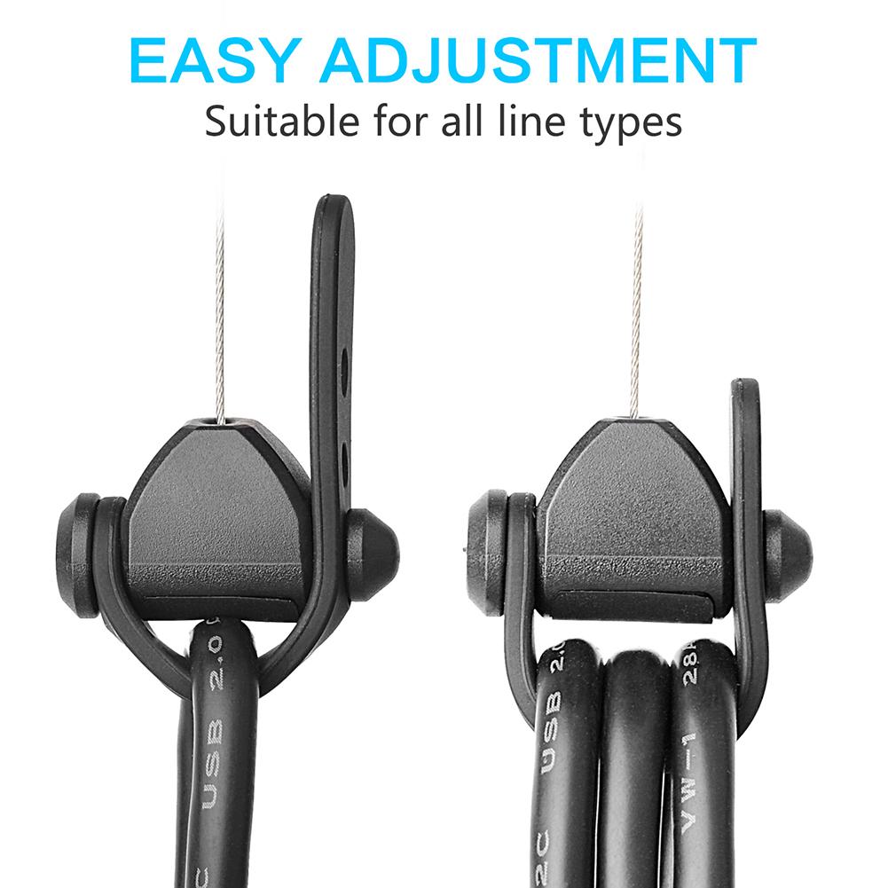 Quản lý cáp Hệ thống ròng rọc trần cho Oculus Rift S Rift PS VR Phụ kiện Bộ phận tai nghe thực tế có thể thu vào Màu sắc: 3 chiếc-Đen