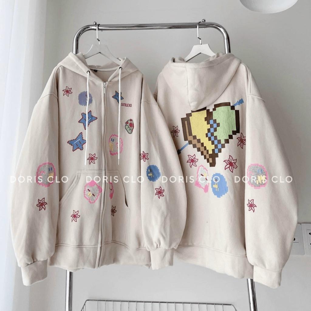 (HCM) ÁO KHOÁC NỈ HODDIES CỔ TRÙM ĐẦU - FORM RỘNG THỜI TRANG HÀN QUỐC SIÊU XỊN THỜI TRANG NAM 1986