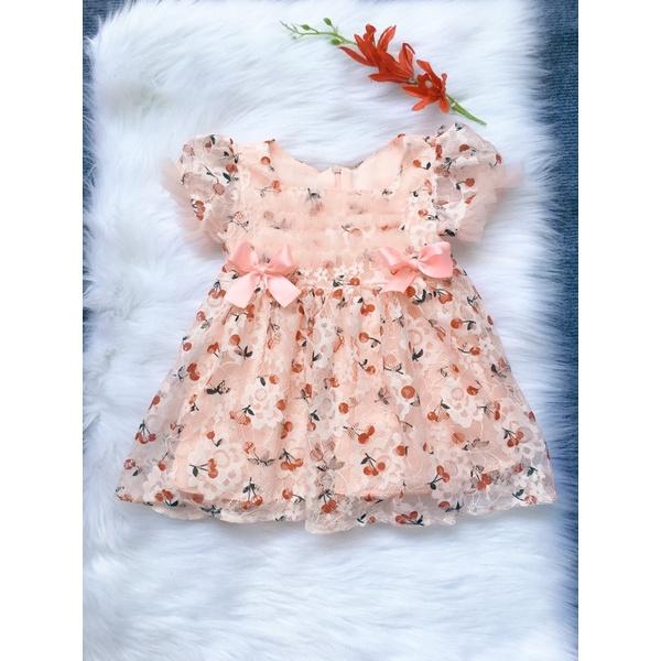 Váy bé gái LINA KIDS Đầm công chúa ren cao cấp