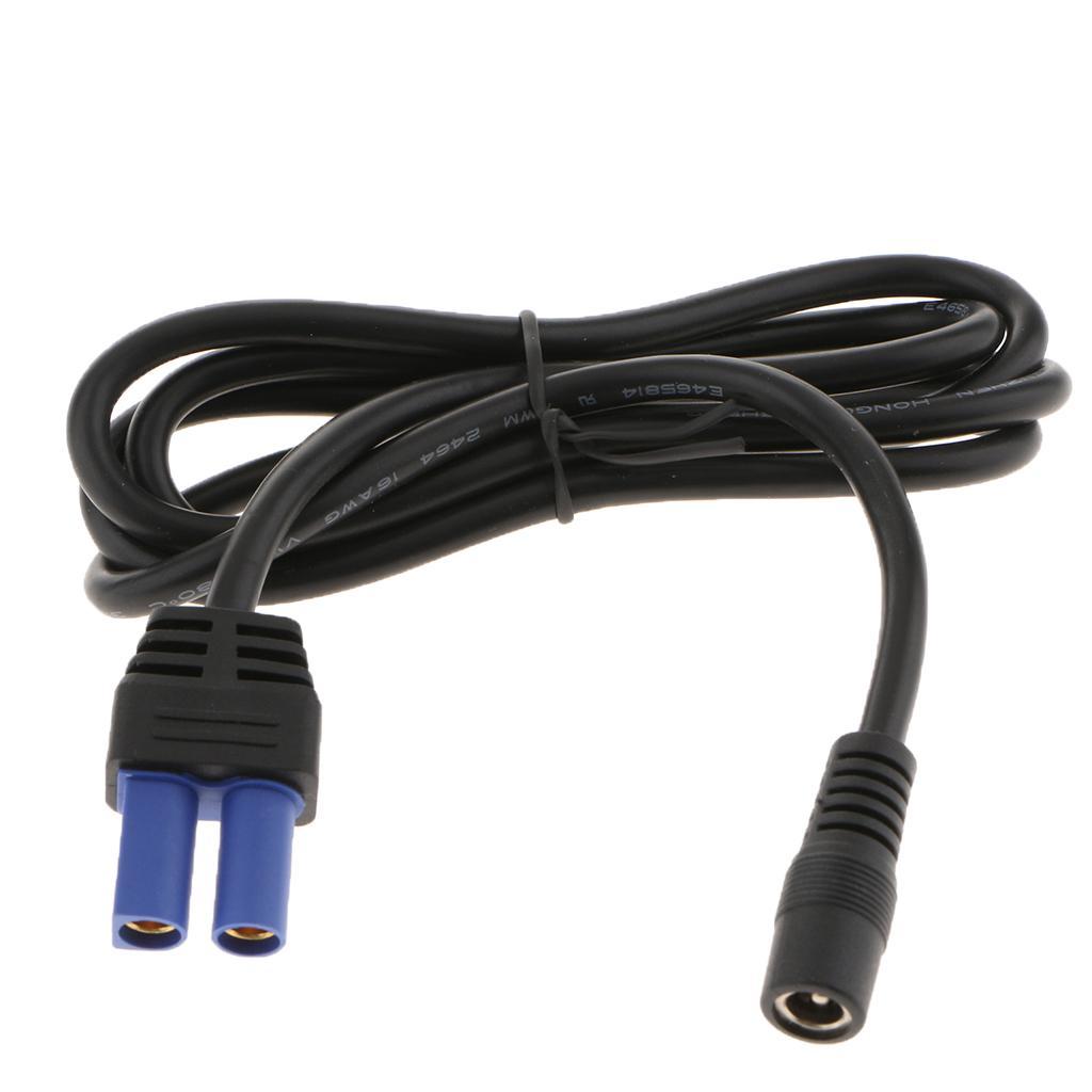 13A EC5 Plug to DC 5521 Coax Cables Adapter Connection Cords 1.2Meter