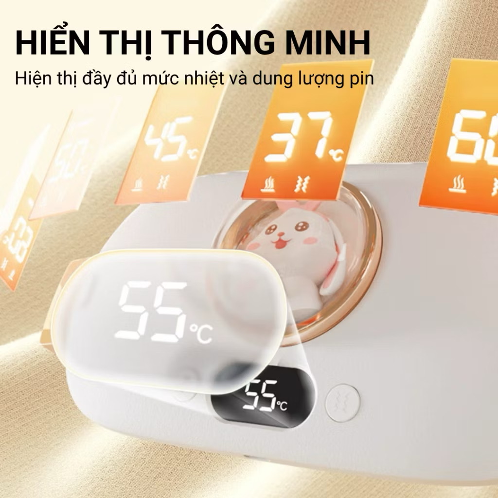 ￼Đai Chườm Nóng Bụng Kinh FAN HOME, Máy Làm Ấm Bụng Kinh, Đai Làm Ấm Giảm Đau Bụng Kinh- Rung Massage Làm Nóng Nhanh